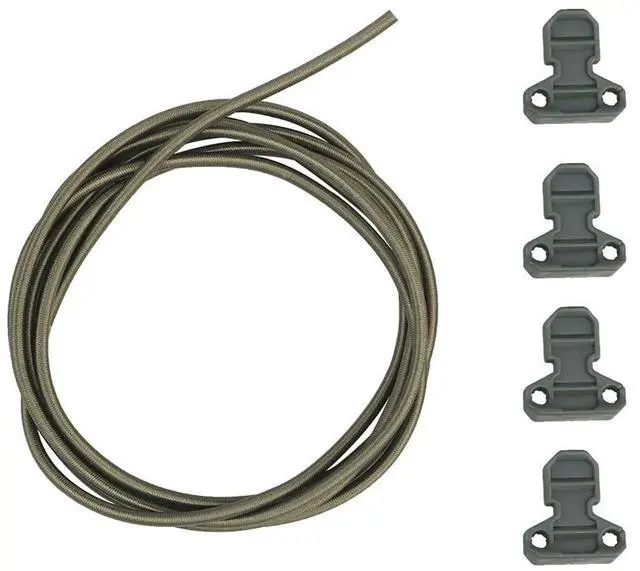 Alt view image 3 of 3 - 4pcs Bag Elastic Rope Safety Buckle Adjustable Shock Cord Retainer Pull Tab Fast Draw Elastic Retention Strap Accessories