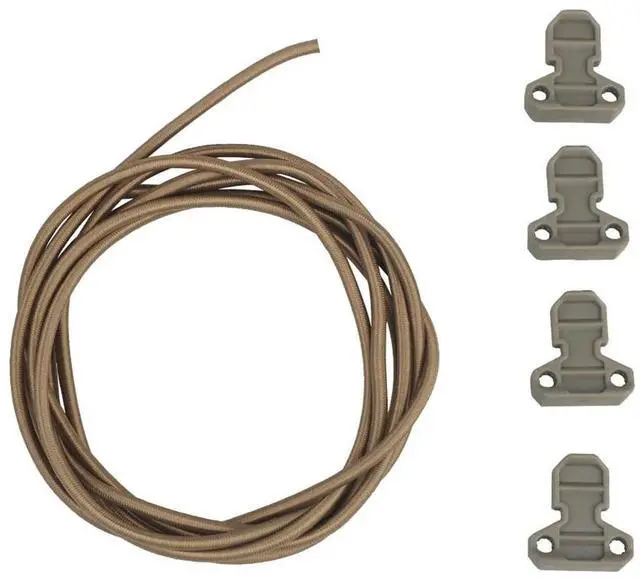 Main image of 4pcs Bag Elastic Rope Safety Buckle Adjustable Shock Cord Retainer Pull Tab Fast Draw Elastic Retention Strap Accessories