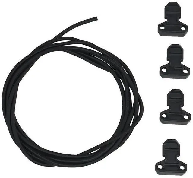 Alt view image 2 of 3 - 4pcs Bag Elastic Rope Safety Buckle Adjustable Shock Cord Retainer Pull Tab Fast Draw Elastic Retention Strap Accessories