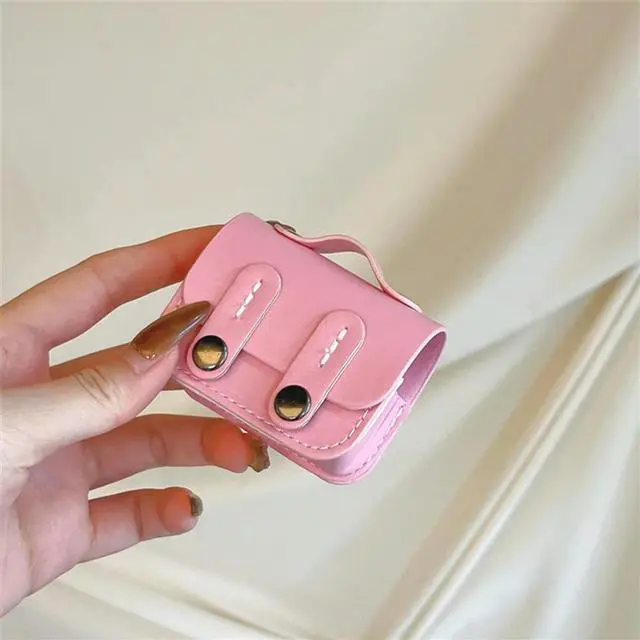 Alt view image 2 of 7 - Silicone Cartoon Headphone Box For 4 Earphone Case 3D Luxury Schoolbag Phone Case With Porcelain Cover Pendant