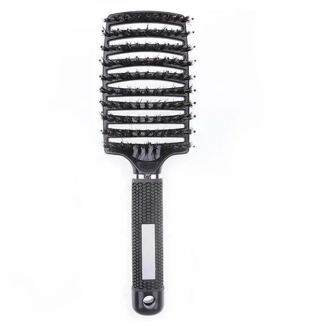 Alt view image 3 of 3 - Hair Scalp Massage Comb Hairbrush Bristle Nylon Women Wet Curly Detangle Hair Brush for Salon Hairdressing Styling Tools