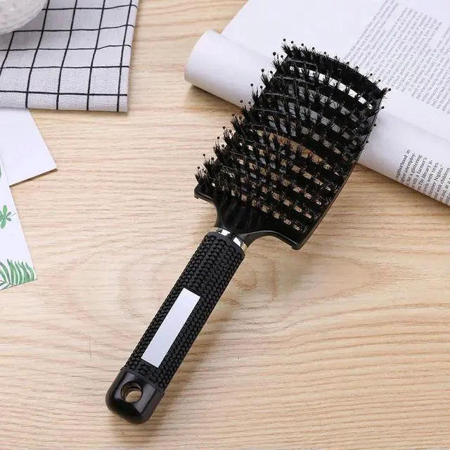 Alt view image 2 of 3 - Hair Scalp Massage Comb Hairbrush Bristle Nylon Women Wet Curly Detangle Hair Brush for Salon Hairdressing Styling Tools