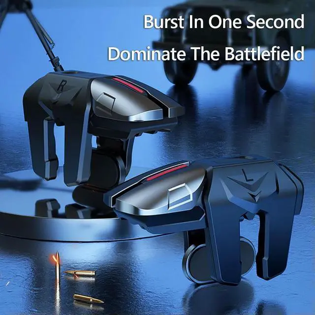 Alt view image 3 of 6 - 2pcs Mobile Joystick Trigger for PUBG Game Aim Shooting Gaming Trigger Mobile Gamepad Trigger Joystick for Android Phone