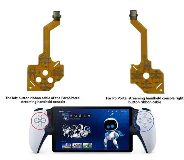 Alt view image 2 of 3 - For PS5 Portal FPC Cable L/R Button Cable Game Controller Repair Accessories Button Failure For PS5 Portal FPC Cable