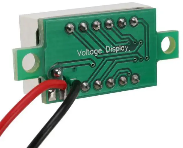 Alt view image 3 of 3 - 3X Mini Digital Voltmeter LED Voltage Display Panel Meter 3.3-30V Green LED