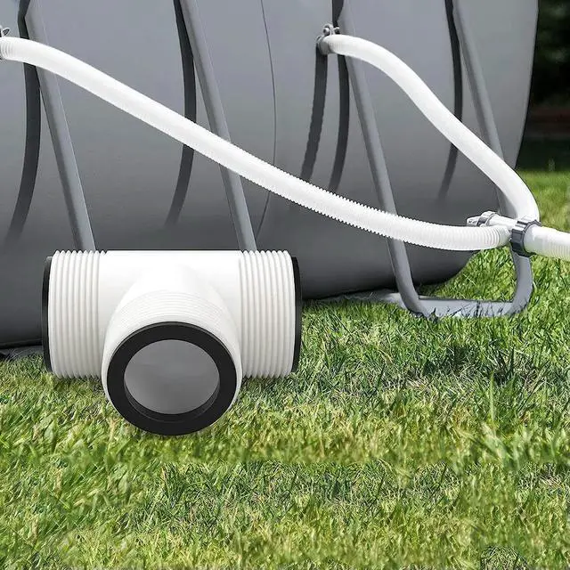 Main image of Swimming Pump Hose Adapter with 3 L Rings Above Ground Pool Hose Connector Threaded Inlet Pump Adapter for Intex Coleman Pool