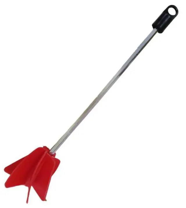 Alt view image 3 of 3 - High-Paint Mixer Bit Red+Silver Steel 300mm Pigment Mixing Paddle Applicable Liquid Epoxy Resin
