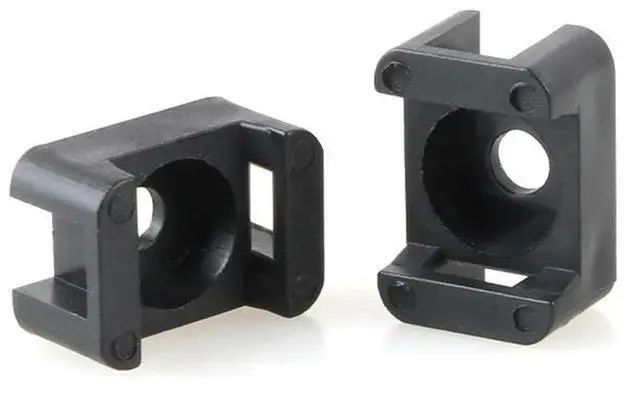 Alt view image 3 of 3 - 100PCS HC-2 M6 Cable Zip Ties Base Mount Screw Fixing Wire Holder Organizer  For Test Measurement Tool Accessory