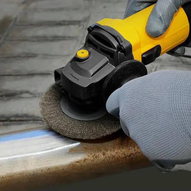 Alt view image 3 of 3 - 125mm Stainless Steel Wire Brush l Derusting Stainless Steel Wheel Brush Rust Removal Polishing Brush Drill Rotary Tool