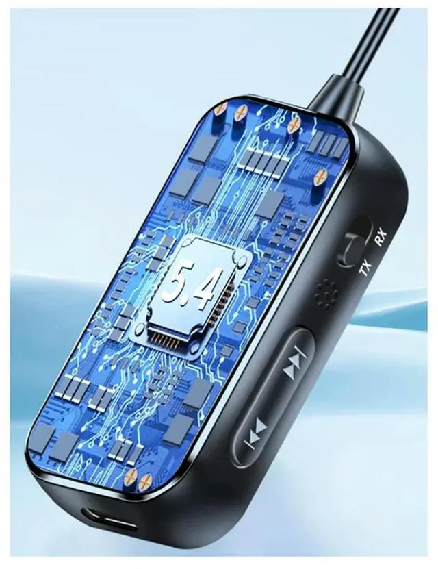 Alt view image 2 of 7 - Bluetooth 5.4 Audio Receiver And Transmitter Bluetooth Transmitter For Car 2 In 1 Wireless Aux Audio Adapter