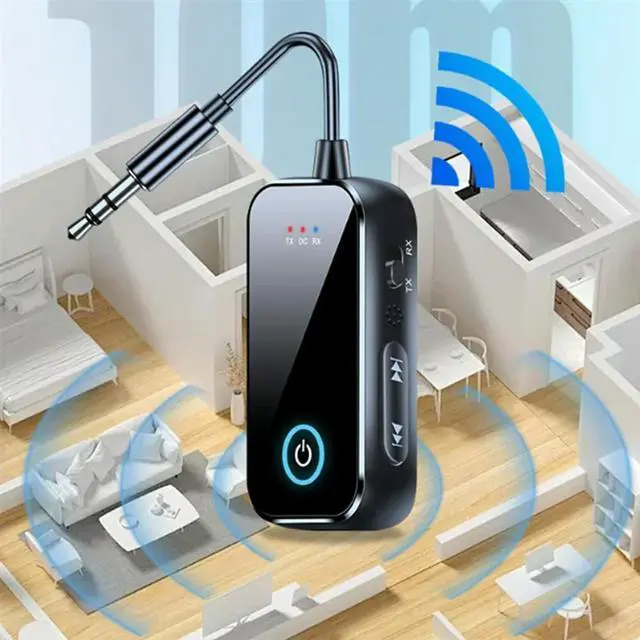 Alt view image 3 of 7 - Bluetooth 5.4 Audio Receiver And Transmitter Bluetooth Transmitter For Car 2 In 1 Wireless Aux Audio Adapter