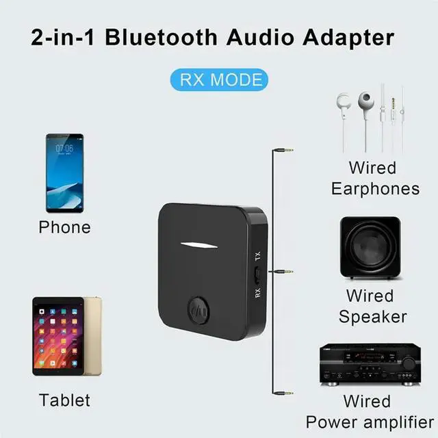 Alt view image 2 of 7 - Bluetooth 5.4 Receiver Transmitter Portable Audio Fortv Withmic Stereo Handsfree