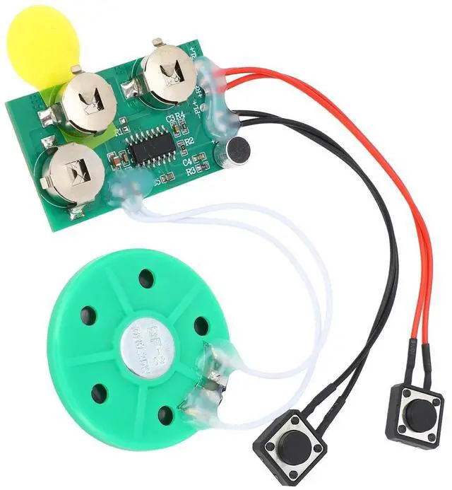 Alt view image 2 of 3 - DIY Recordable Sound Chip 4 Minutes Voice Greeting Card Module Reusable Easy Install for Birthday Wedding Anniversary Craft Car