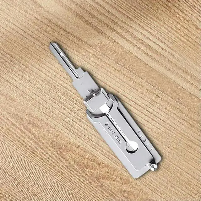 Alt view image 3 of 3 - 1-10PCS Keys Decoder Hook Tool O-ring Pickup Kit 2 In 1 Precision Hook & Pick Set Lock Decoder Stainless Steel Precision Tools