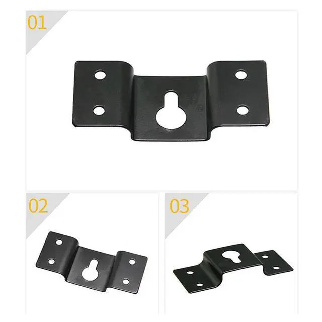Alt view image 4 of 7 - 20X Speaker Wall Mount Bracket Ceiling Stand Clamp Surround Speaker Rear Hook Hanger Plate For Speaker Accessories