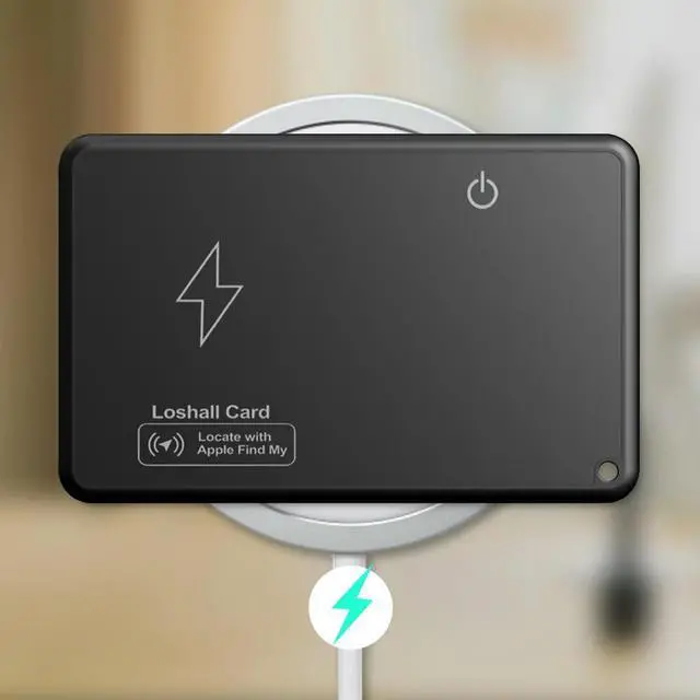 Main image of Wireless Charging Wallet Tracker Card Waterproof Work with Find My App Wallet Finder Card Tracker for Purse Passport
