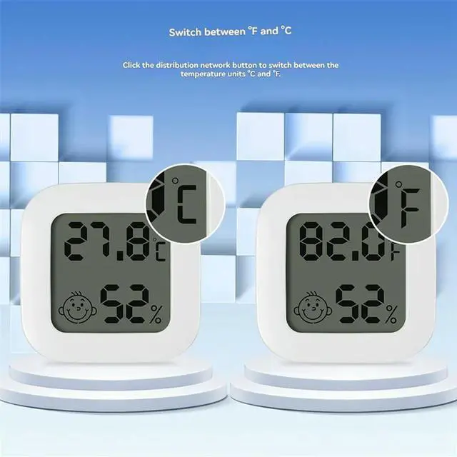 Alt view image 3 of 7 - Tuya Zigbee Temperature And Humidity Sensor With Real-Time App Monitoring And LCD Display
