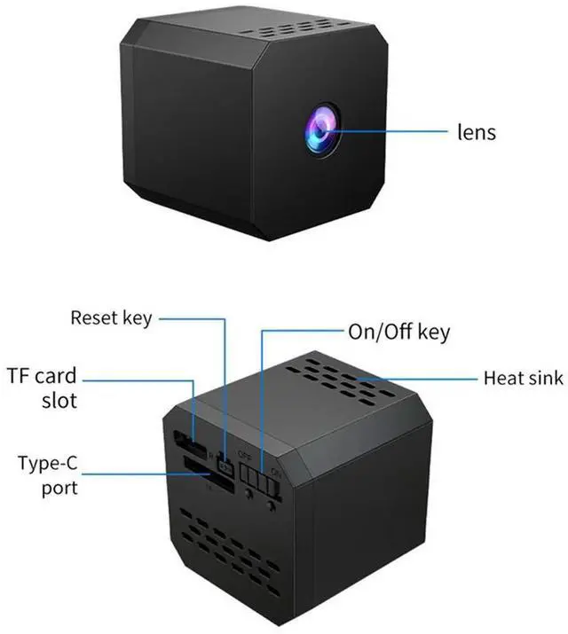 Alt view image 2 of 4 - Mini Camera, Small Camera, Real-Time Record,AI Motion Detection Camera, Auto Night Vision Cameras For Home Security