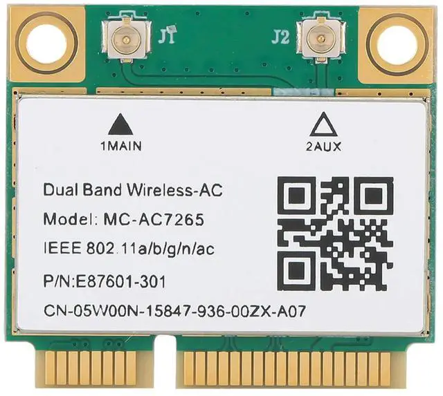Main image of Wireless Network Card Mini PCIE Gigabit Network Double Band Network Card for Bluetooth 4.2 Wireless MCAC7265 Easy Install