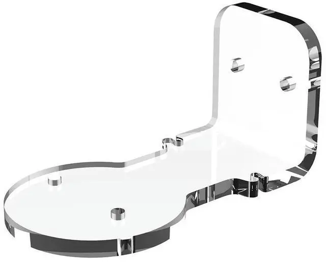 Alt view image 2 of 6 - Wall Mount Acrylic Bracket No Drill/Drilling Install Small Wall Shelf Camera Mounting Bracket for Eufy Security Indoor Cam S350