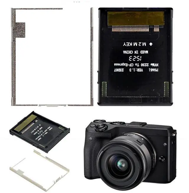 Main image of M.2 NVMe 2230 M-Key SSD To CFExpress Type-B Adapter Support PCIE4.0 NVME To CFExpress Adapter Expansion Card for Camera