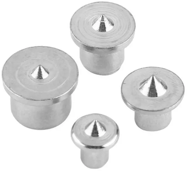 Alt view image 3 of 3 - Dowel Center Point A3Chrome Plating Furniture Positioning 16pcs/Set Hole Tenon Center Silver Wood Drill