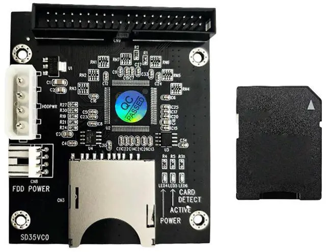 Alt view image 2 of 3 - SD To IDE 3.5 Inch 40Pin Male IDE Adapter Card 40Pin IDE Hard Drive Adapter Converter Support for Dos Linux