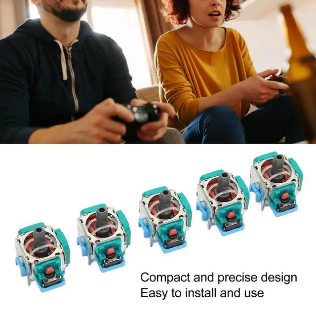 Alt view image 2 of 3 - PS5 Compatible 5Pcs 3D Joystick Professional Game Replacement Anti Precision Analog Stick Module for DualSense Controller Repair