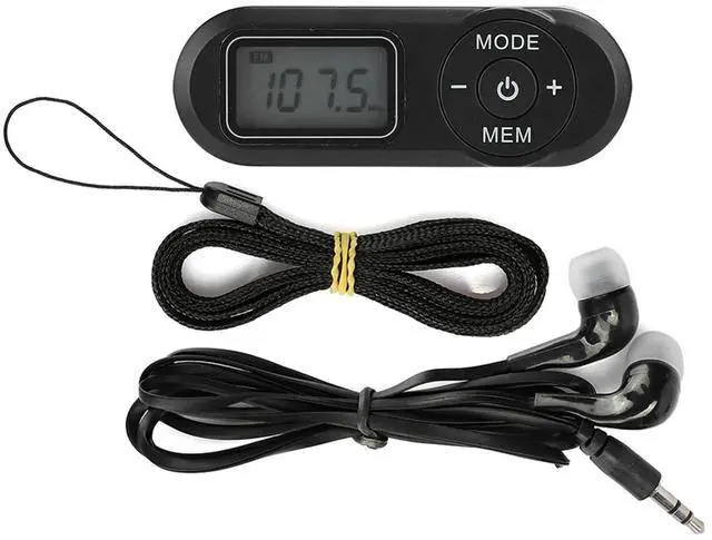 Main image of DSP Mini Portable 1.1inch LCD FM Radio MP3 Music Player Black for Running Gym Sport with Earphone Playback Not Included