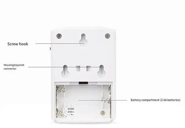 Alt view image 2 of 7 - MP3 Infrared Doorbell Wireless PIR Motion Sensor Voice Prompter Welcome Door Bell