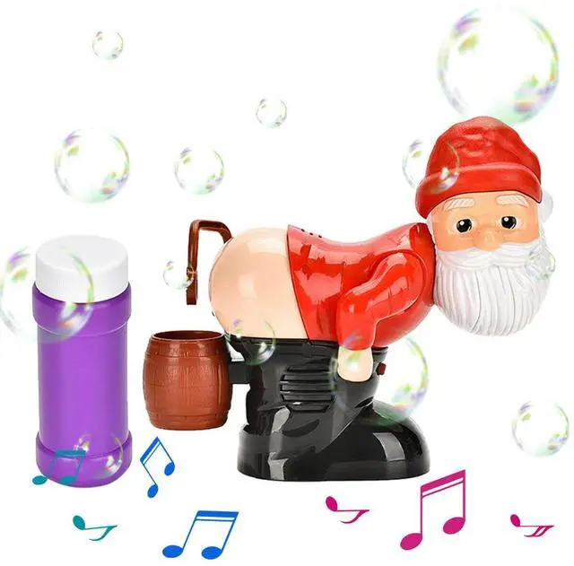 Alt view image 5 of 6 - Christmas Fart Bubble Blower with Music & Light Gnomes Farting Bubble  Novelty Xmas Gift for Boys Girls