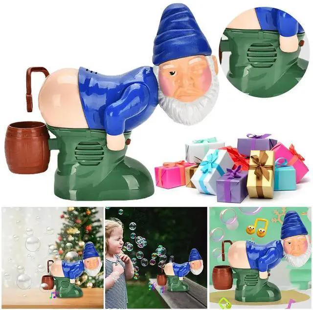 Alt view image 6 of 6 - Santa Claus Colorful Bubbles Blower Creative Electric Fart Santa  with Sound & Light Operated Gift for Kids