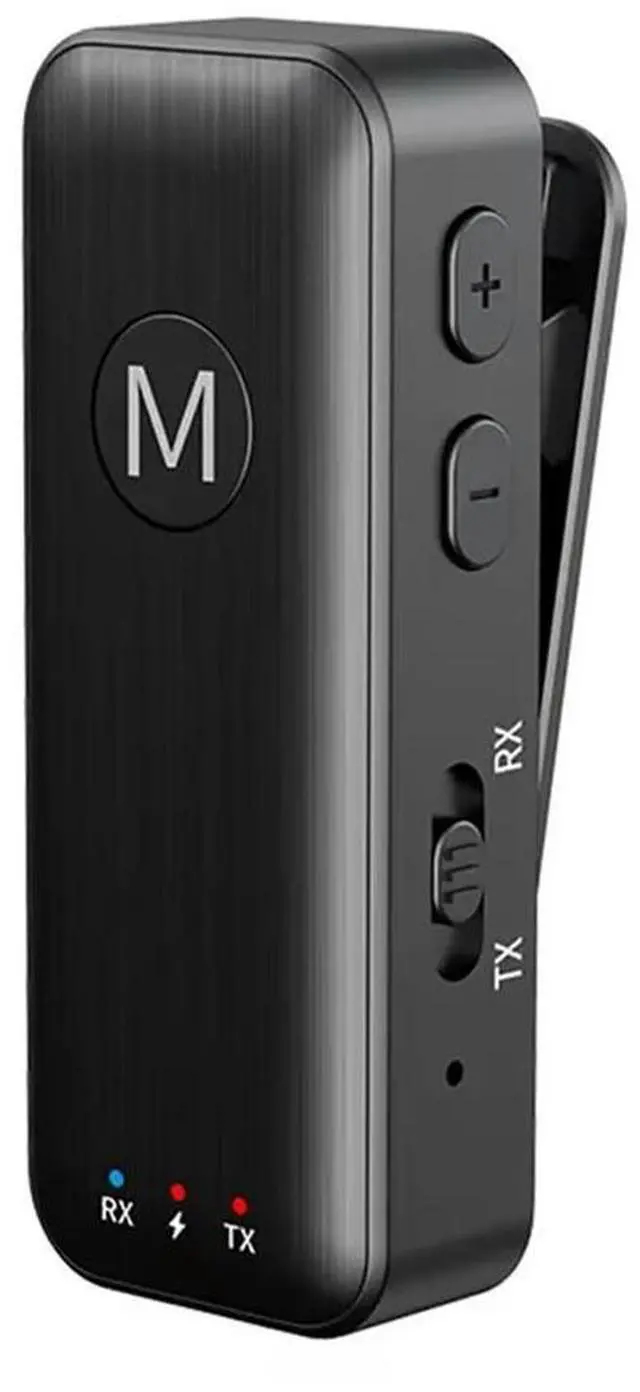 Alt view image 3 of 3 - For TV For Car Headphone Compatible Bluetooth 5.3 Audio Transmitter Receiver Wireless 3.5Mm Aux Adapter