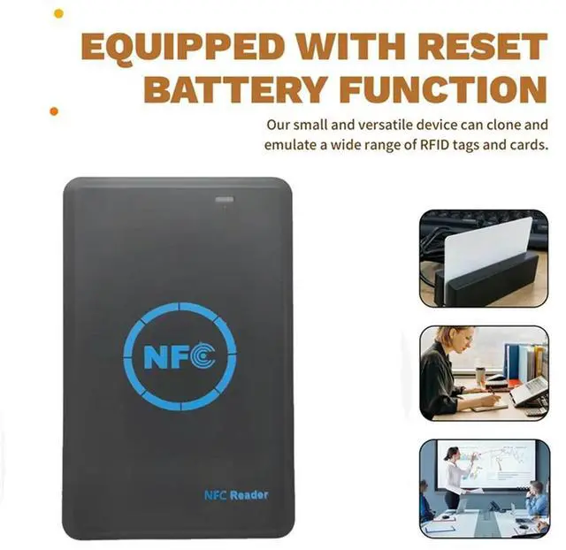 Alt view image 3 of 7 - 5-Band NFC Chip Reader/Writer+ 2X CUID UID Keychain 125K 13.56M Copier HID Duplicator Tag Clone ID IC Keychain Key