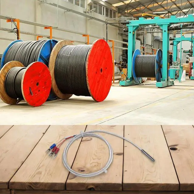 Main image of Three Terminals Made Of Temperature Sensor Probe Cable Probe Sensor Temperature Insulating Prongs