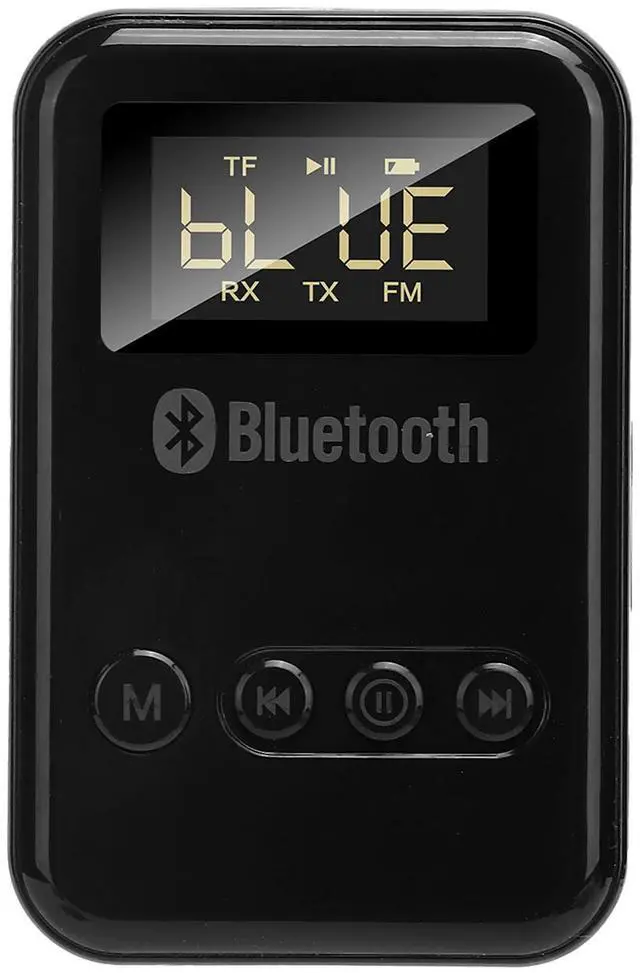 Alt view image 3 of 3 - Portable 2in1 Bluetooth 5.0 Transmitter Receiver Wireless Audio Adapter FM Digital Display Car Home Use Dual Mode Quick Pairing