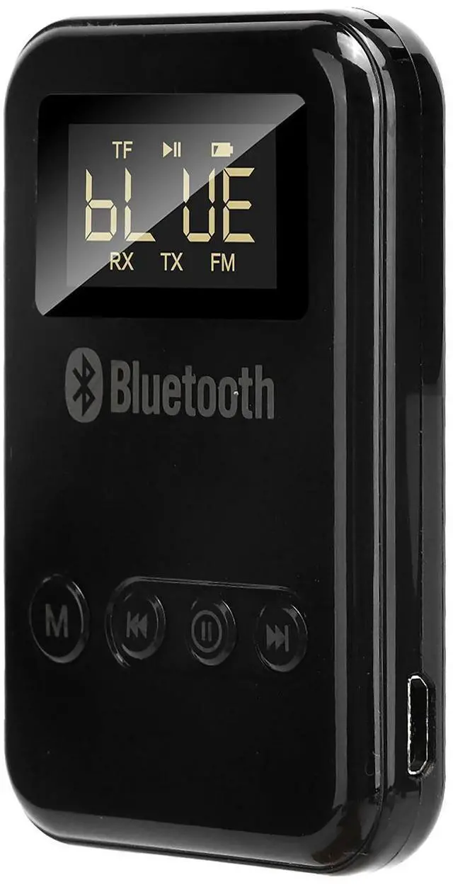 Alt view image 2 of 3 - Portable 2in1 Bluetooth 5.0 Transmitter Receiver Wireless Audio Adapter FM Digital Display Car Home Use Dual Mode Quick Pairing