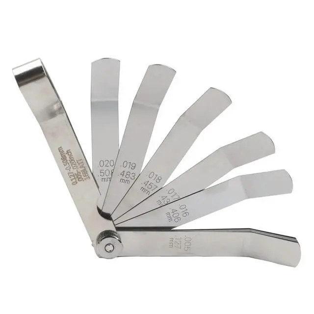 Alt view image 2 of 6 - 16 Piece Thickness Gauge for Vehicle Clearance Measurement Metric and For Imperial Reliable l Feeler Gauge Set