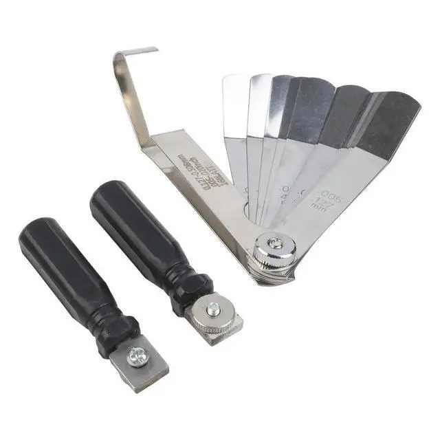 Alt view image 3 of 6 - 16 Piece Thickness Gauge for Vehicle Clearance Measurement Metric and For Imperial Reliable l Feeler Gauge Set