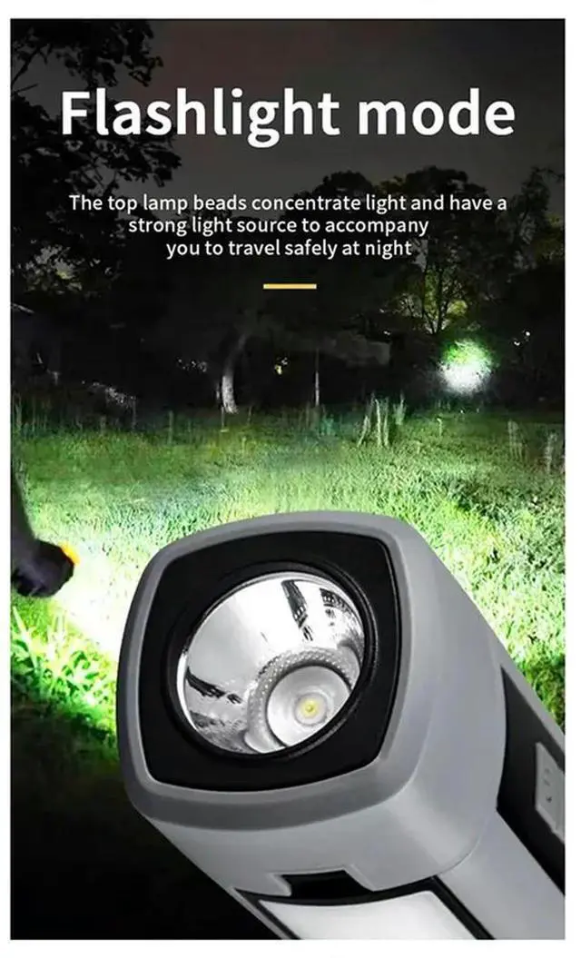 Alt view image 3 of 4 - Rechargeable Outdoor Camping Light, Foldable Tent Lantern With Hanging Function And Car Emergency Utility