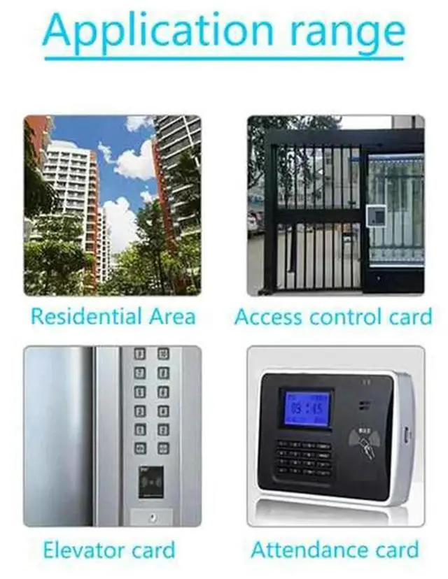 Alt view image 3 of 4 - 5-Band NFC Chip Reader/Writer & 5XUID Keychain 125K 13.56M HID Duplicator Copier Tag Clone ID IC Key Copy