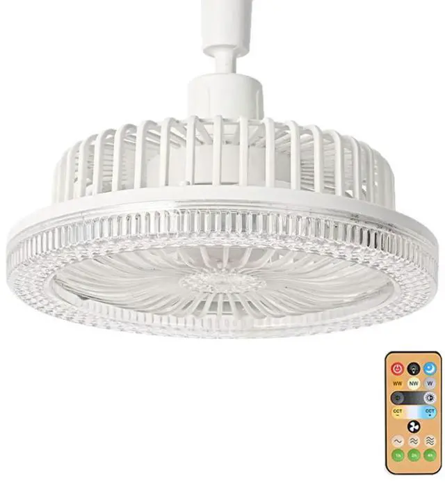 Main image of Silent Ceiling Fan with Lights and Remote 3 Speeds Dimmable Small Ceiling Fan for Bedroom Living Room Kitchen