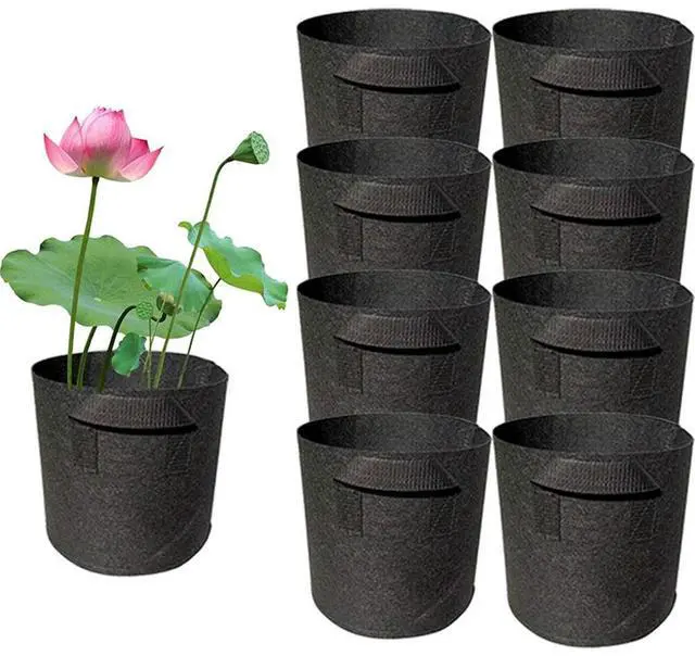 Main image of 8 Pcs Lily Plant Pot For Pond Thickened Nonwoven Plant Pots Reusable For Aquatic Home  Garden Decor Accessory