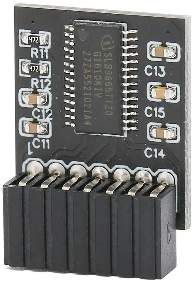 Alt view image 2 of 3 - Premium TPM 2.0 Encryption Security Module 14Pin LPC Interface Remote Card Encryption Security Module for 14Pin LPC Tpm 2.0