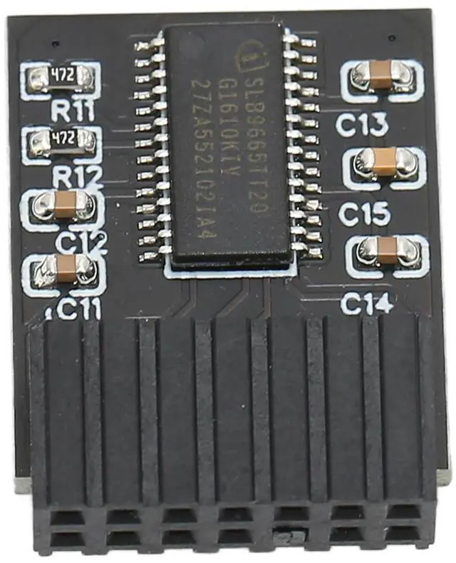 Alt view image 3 of 3 - Premium TPM 2.0 Encryption Security Module 14Pin LPC Interface Remote Card Encryption Security Module for 14Pin LPC Tpm 2.0
