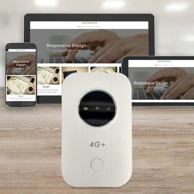 Alt view image 2 of 6 - 150Mbps 4G LTE Wireless Router 3650mAh with SIM Card Slot Wide Coverage 4G Sim Card Pocket Router Portable Wireless Router