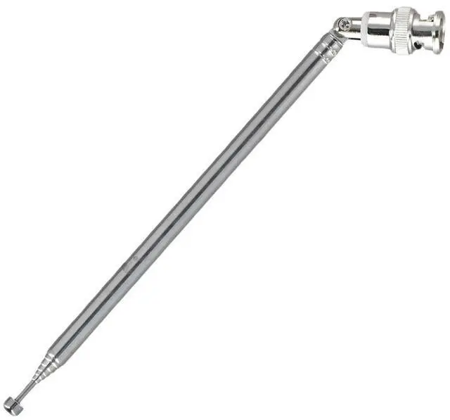 Alt view image 3 of 6 - Radio Telescopic Antenna VHF Wireless Systems AM BNC Connector Digital Desktop FM Frequency Range Handheld