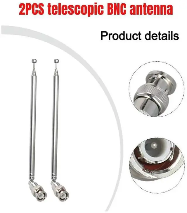 Main image of Radio Telescopic Antenna VHF Wireless Systems AM BNC Connector Digital Desktop FM Frequency Range Handheld