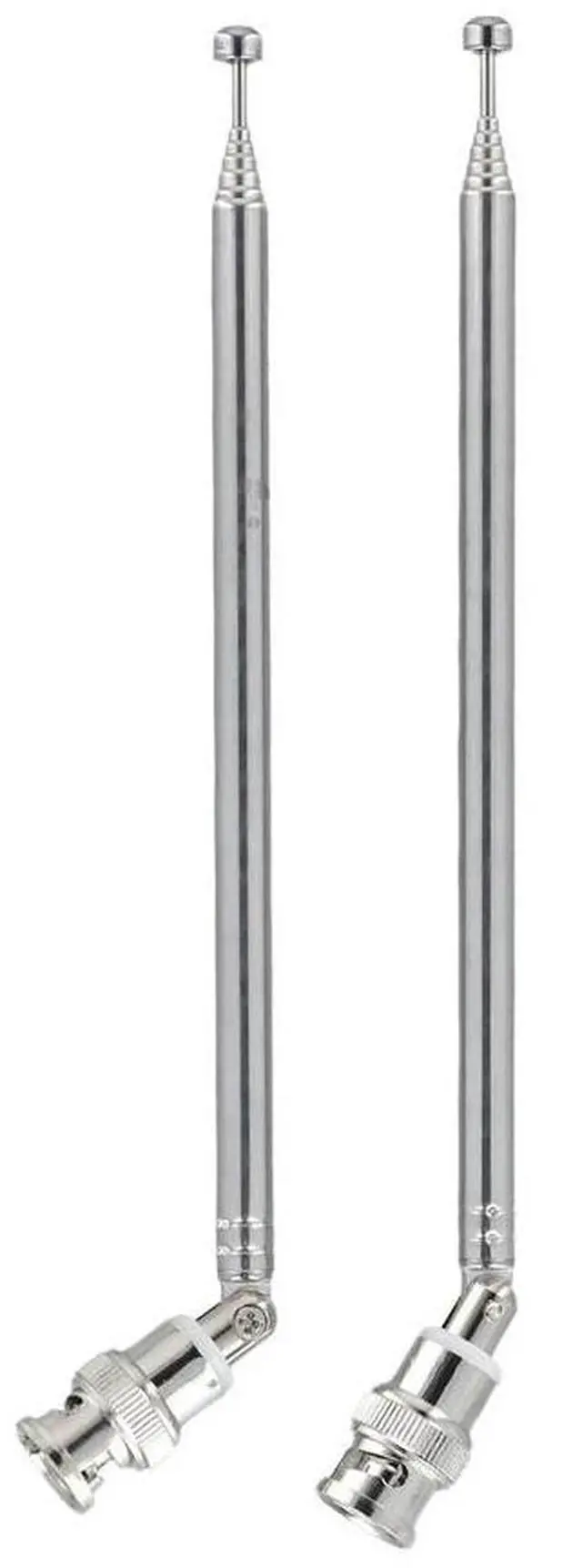 Alt view image 2 of 6 - Radio Telescopic Antenna VHF Wireless Systems AM BNC Connector Digital Desktop FM Frequency Range Handheld