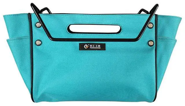 Alt view image 5 of 6 - Telescoping Ladder Tool Bag Utility Tools Bags Multifunctional Oxford Cloth with Side Pockets for Carpenter Plumber Electrician